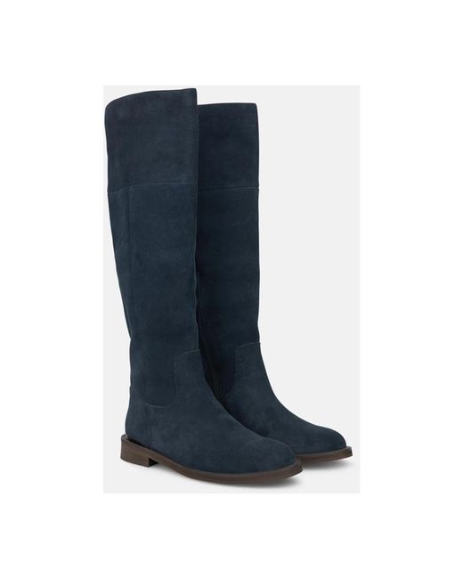Alma En Pena. Blue High Boots