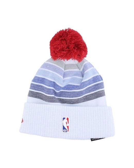 KTZ Accessoires ,Veelkleurig ,Nba City Night Pom Pom Beanie in het Blue