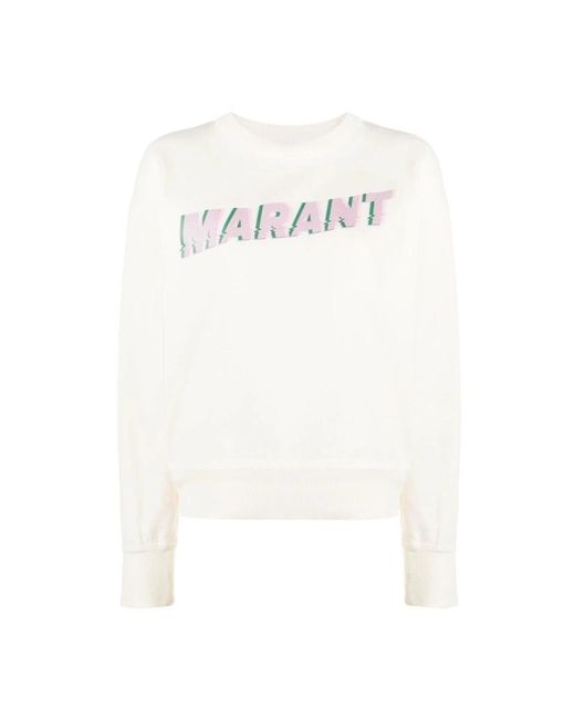 Isabel Marant White Vanilla sweatshirt mobyli-gb isabel marant étoile