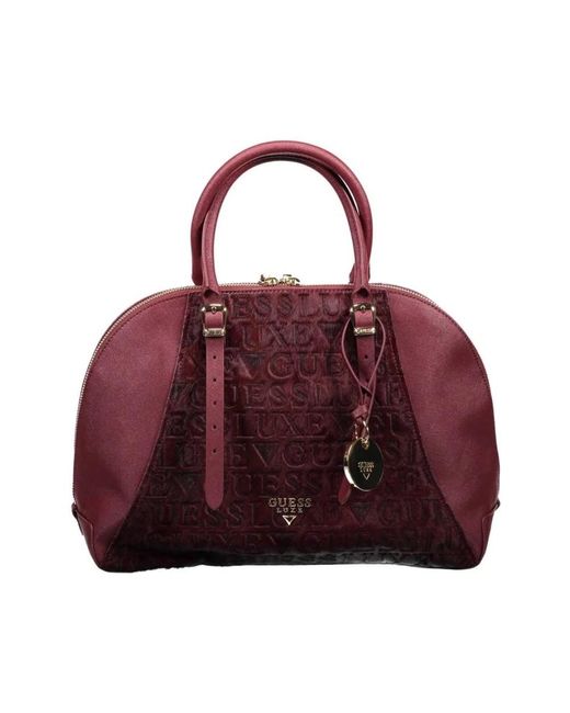 Guess Lila Lederhandtasche Mit 2 Griffen in Red für Herren