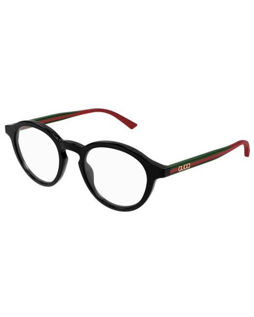 Gucci Bril Met Rond Montuur in het Black voor heren