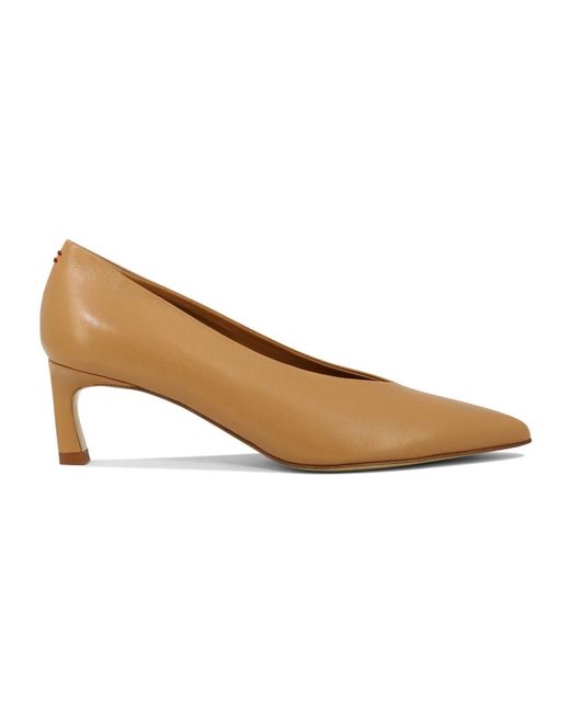 Halmanera Schoenen ,Leer Leren Vale Pumps in het Brown