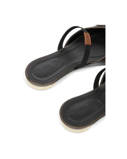 MM6 by Maison Margiela Black Sliders