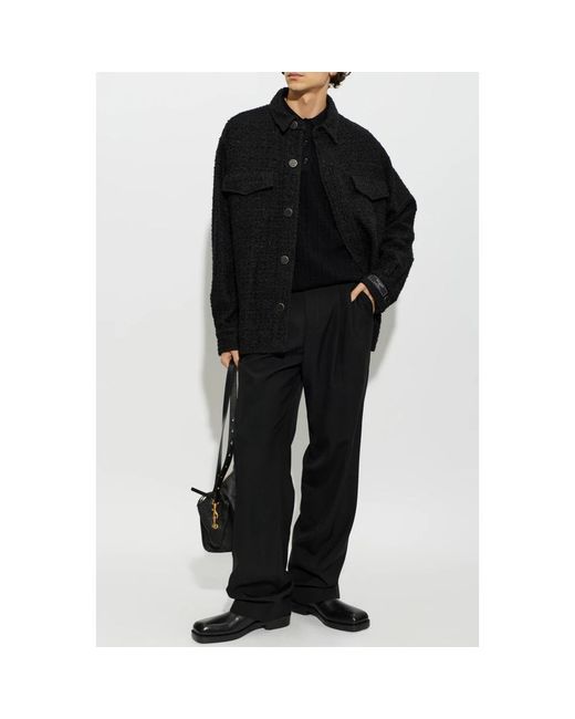 Tweed Jackets Balmain de hombre de color Black