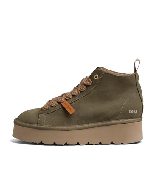 Pànchic Brown Lace-Up Boots