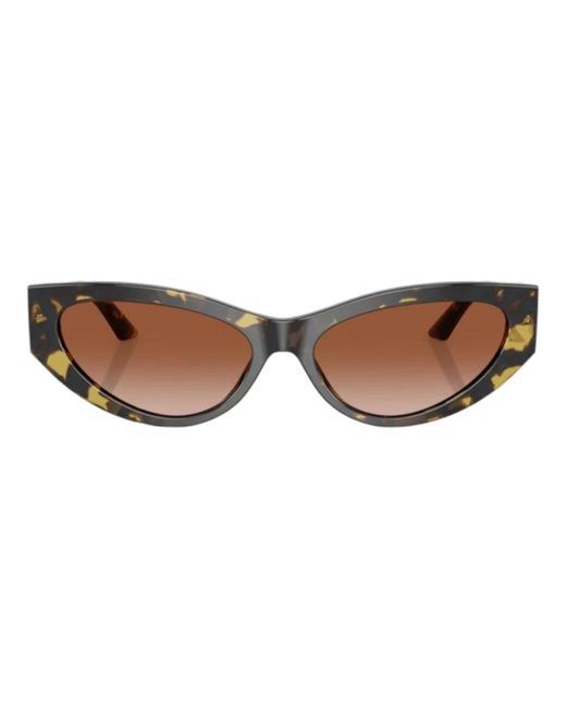 Versace Brown Sonnenbrille braun verlauf oval havana