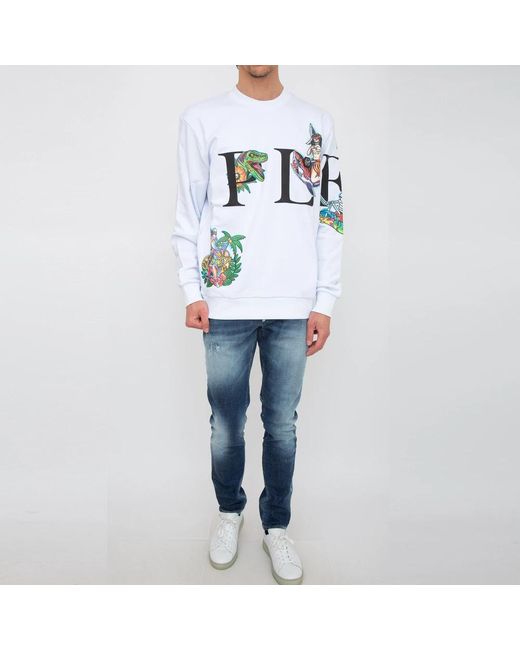 Philipp Plein Blue Sweatshirts for men