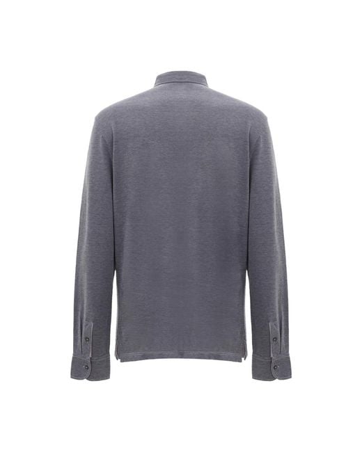 Corneliani Blue Polo Shirts for men