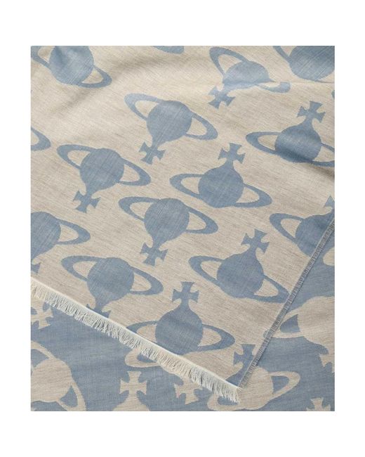 Vivienne Westwood Blue Winter Scarves