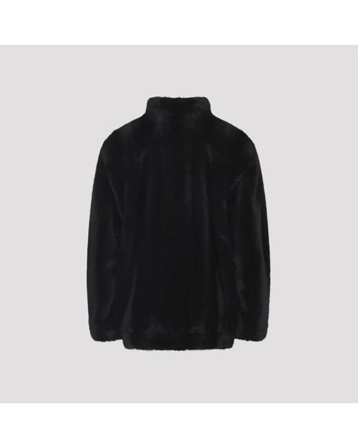 MM6 by Maison Margiela Black Faux Fur & Shearling Jackets