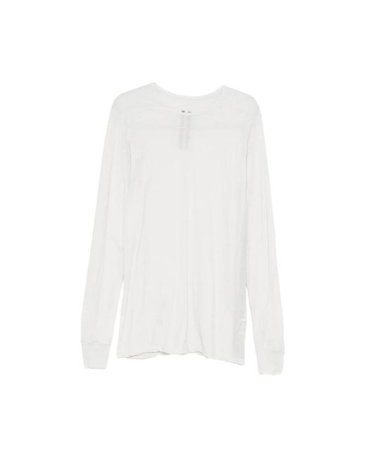 Rick Owens White Long Sleeve T-Shirts for men