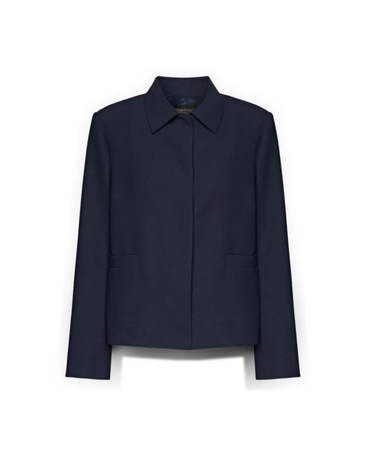Light Jackets Elena Miro de color Blue