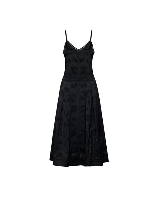 Midi Dresses Silvian Heach de color Black