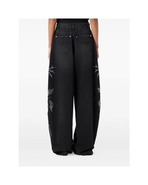Blumarine Straight Jeans in het Black
