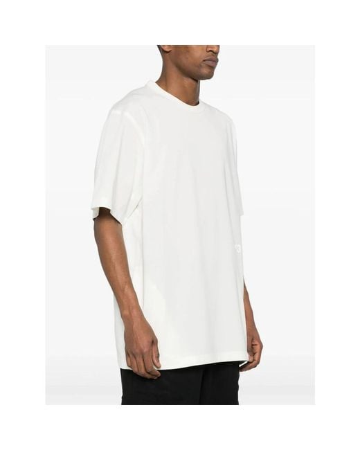 Y-3 Premium t-shirt mit kurzen ärmeln in off in White für Herren