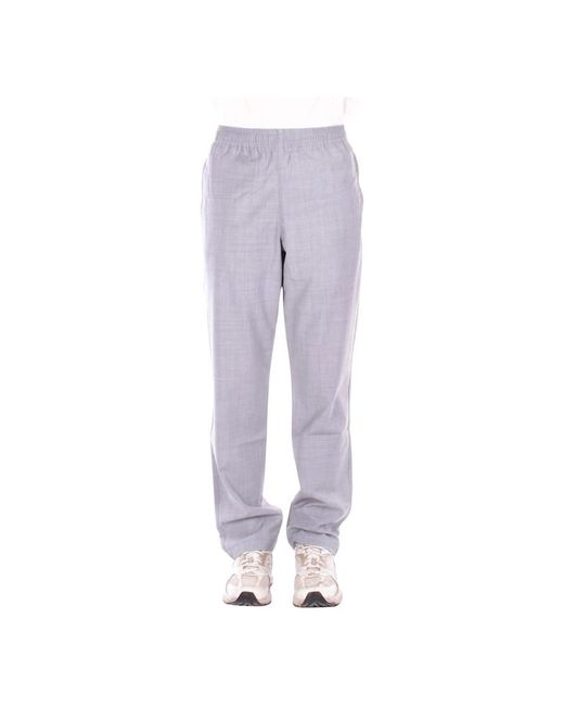 Lacoste Regular Fit Wool Flannel Chino Broek in het Purple voor heren