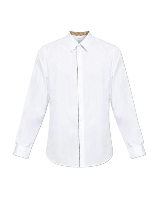 Burberry White Formal Shirts for men