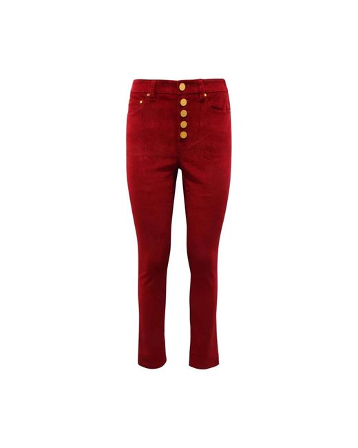 Michael Kors Red Slim-Fit Trousers