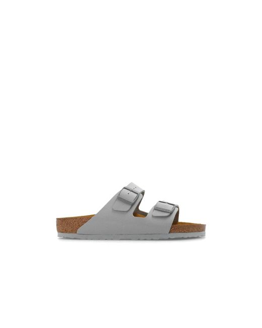 Birkenstock White Sliders for men