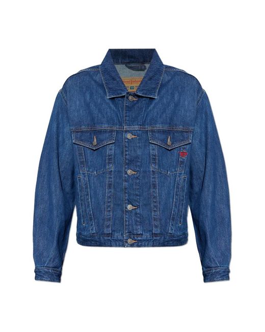 DIESEL Jassen ,Blauw ,Denim D-Ranger Denim Jacket in het Blue voor heren