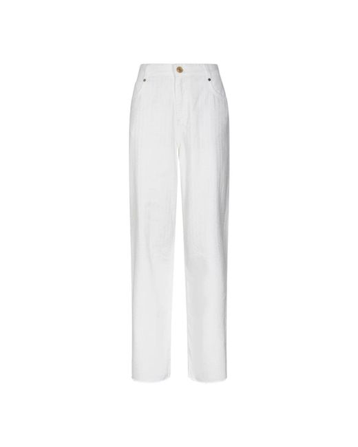 Gaelle Paris White Straight Fit Jeans