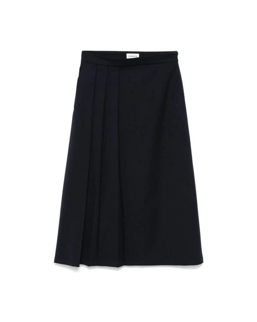 P.A.R.O.S.H. Black Midi Skirts