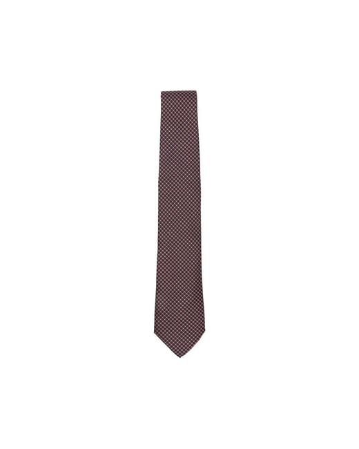 Canali Geometrische Krawatte in Purple für Herren