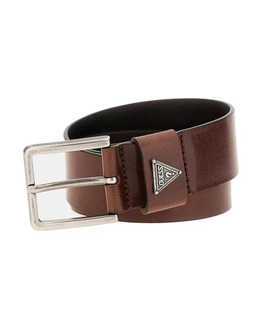 Guess Leder Gürtel in Brown für Herren
