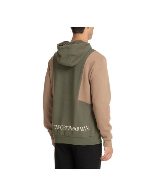 EA7 Green Hoodies for men