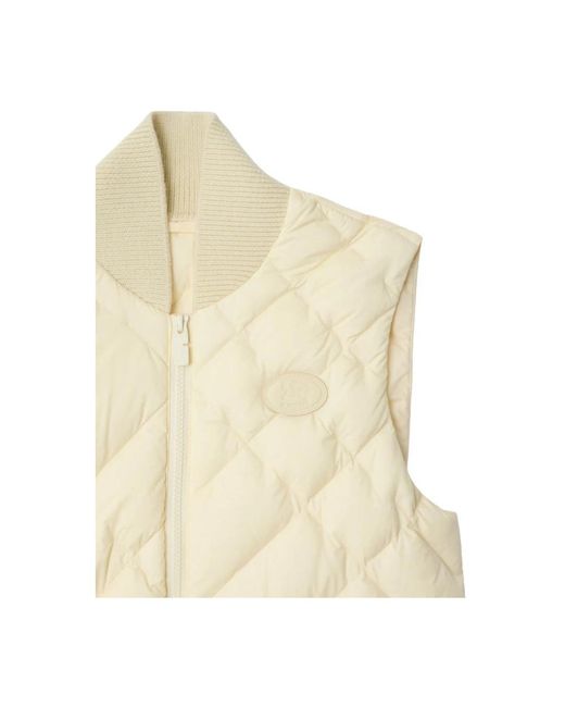 Vests Burberry de color Natural