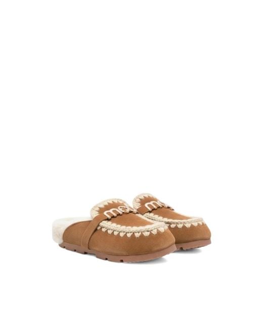 Mou Brown Slippers
