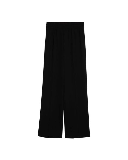 Wide Trousers Anine Bing de color Black