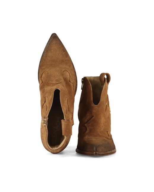 Elena Iachi Brown Cowboy boots