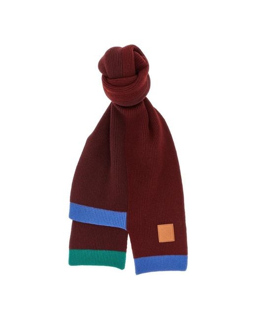 Loewe Red Winter Scarves