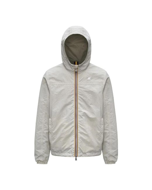 K-Way Gray Rain Jackets for men