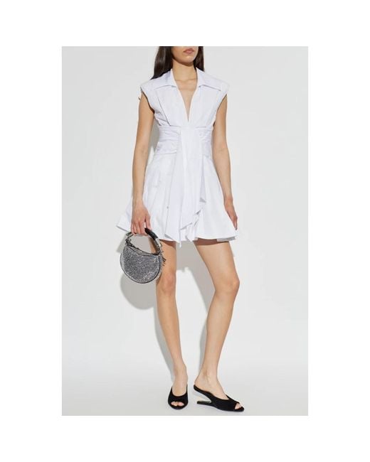 Balmain White Short Dresses