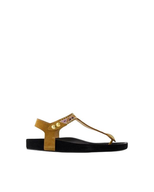 Isabel Marant Brown Flat Sandals