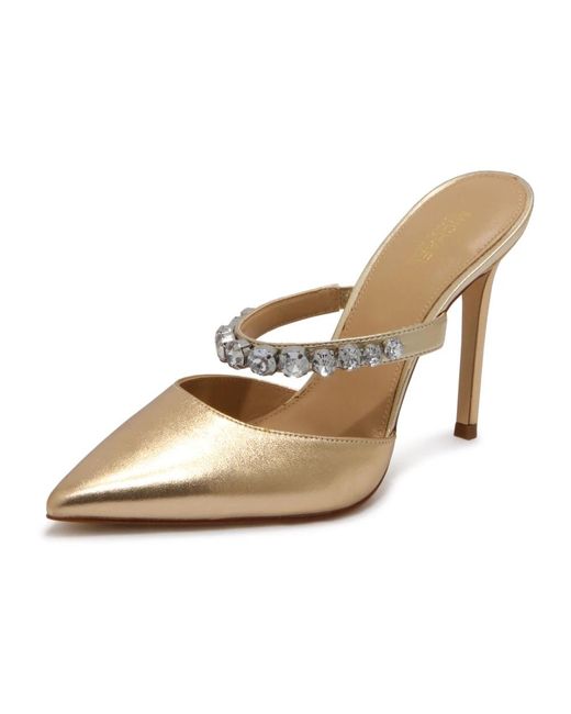 Michael Kors Jessa Mule Pump Metallic Leren Schoenen