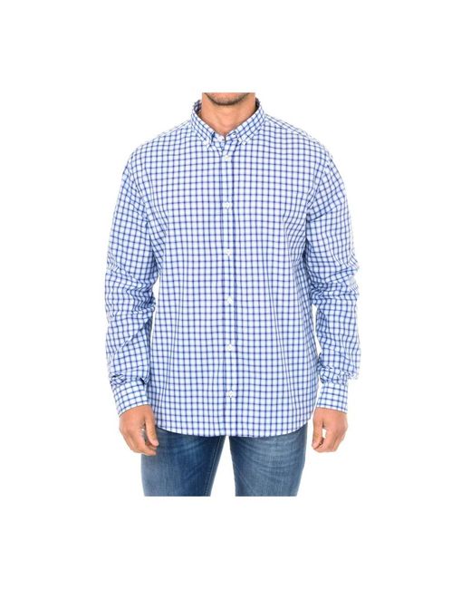 Armani Jeans Blue Casual Shirts for men