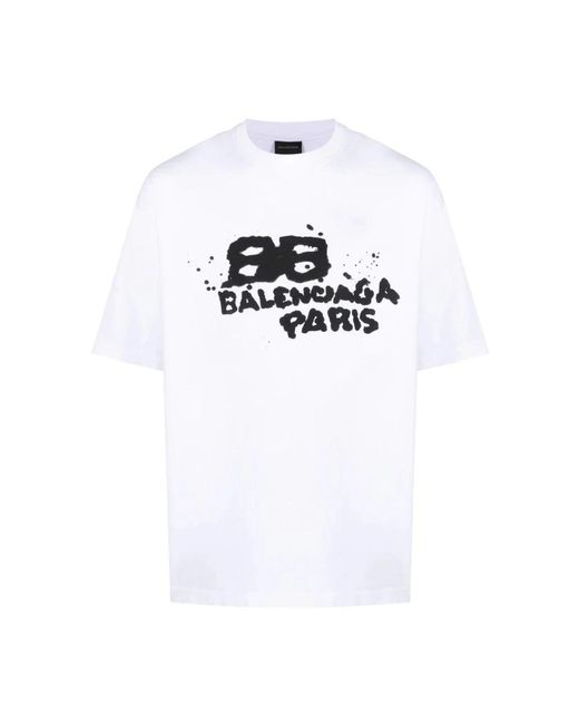 Balenciaga White T-Shirts for men