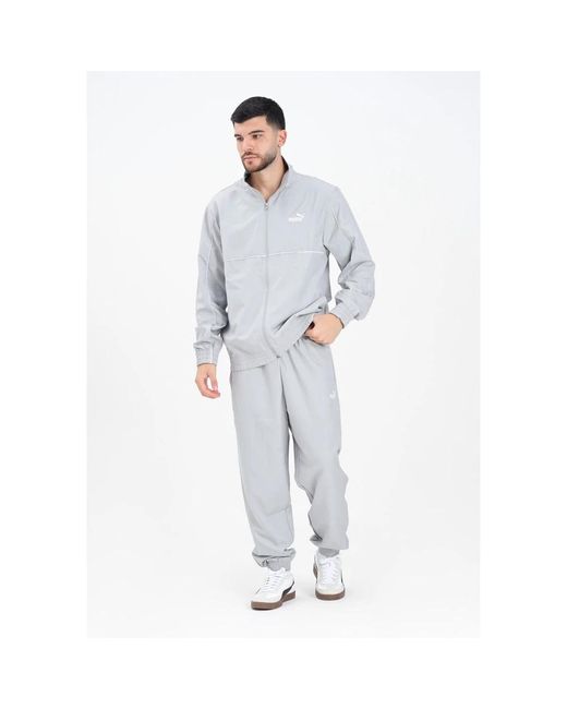 PUMA Fitness ,Grijs ,Polyester Grijze Trainingspak Jas En Broek Set in het Gray voor heren