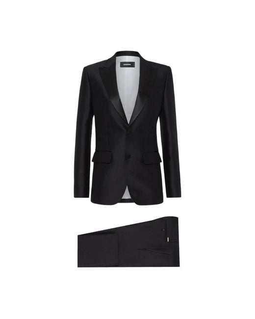 DSquared² Black Single Breasted Suits