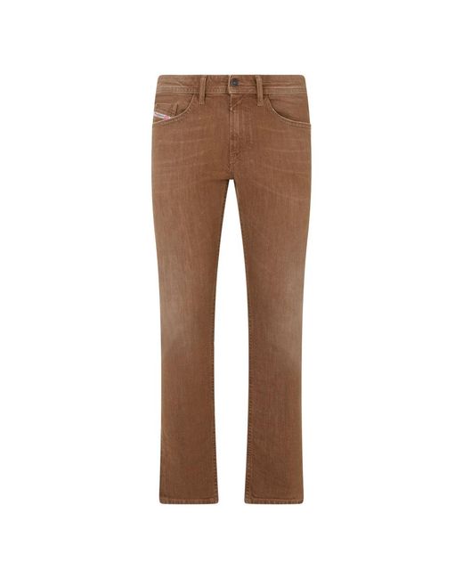 DIESEL Brown Straight Jeans for men