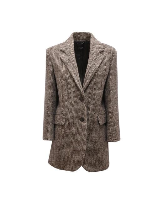 Max Mara Brown Single-Breasted Coats
