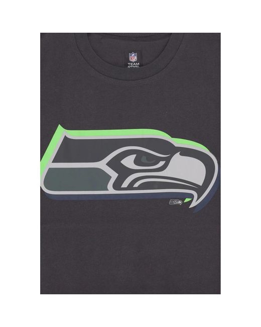 KTZ Tops ,Grijs ,Katoen Seattle Seahawks Draft Tee Shirt in het Black voor heren