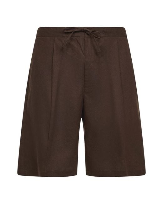 Hevò Brown Casual Shorts for men