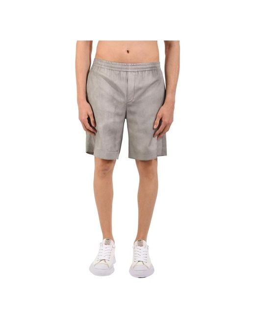MSGM Gray Casual Shorts for men