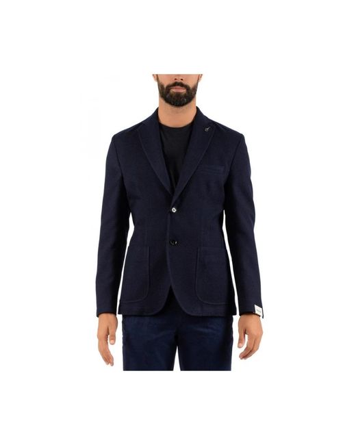 Paoloni Blue Blazers for men