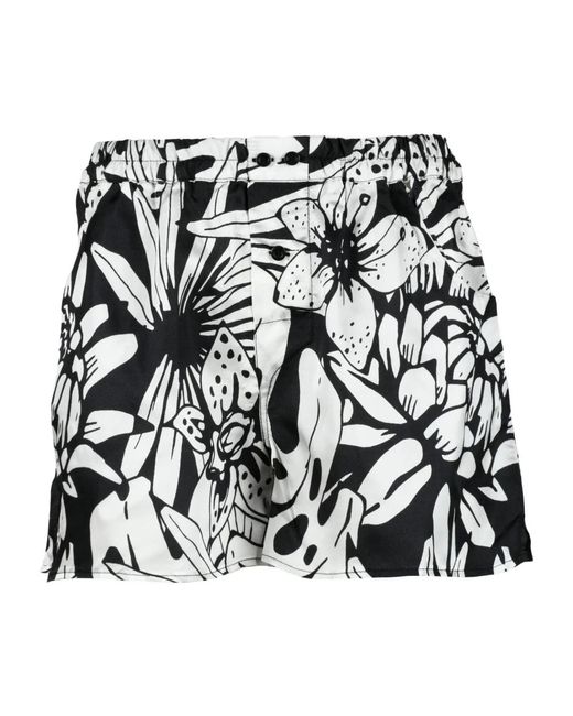 Laneus Black Short Shorts