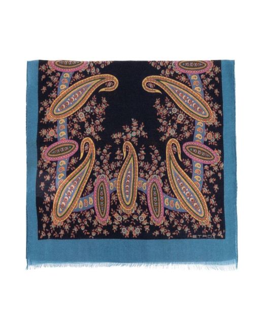 Etro Blue Winter Scarves